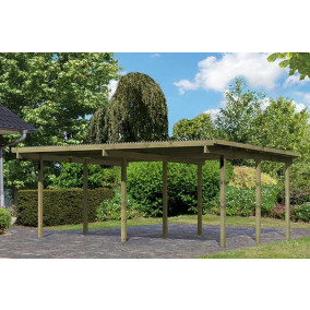 Karibu | Dubbele Carport Eco 1 | Variant A